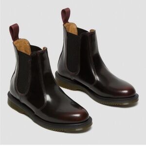 Dr. Martens Flora Cherry Red Chelsea Boots